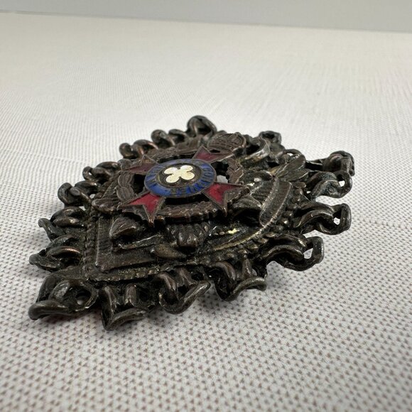 Vintage Masonic Enamel Badge Brooch - Picture 4 of 10
